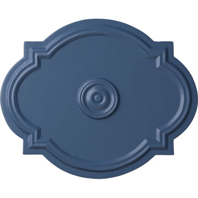 Endurathane Robin Ceiling Medallion, 22 1/4"OD x 4 3/4"ID x 1 1/4"P (Fits Canopies up to 6 1/4"), Hand-Painted Cloud Burst Crackle Finish