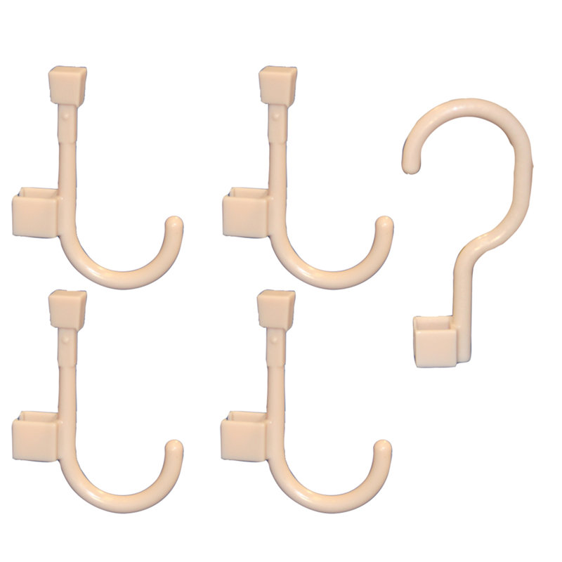 Plastic Wall Wall Hook, Sand Beige