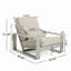 Chaise longue d'extérieur et d'intérieur en aluminium, cadre avec coussin, ensemble de 1-935998616