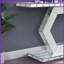 Table basse luxueuse à miroir en hexagone en cristal pour le couloir du salon, Diamond Sparkle & amp; Rangement à deux niveaux