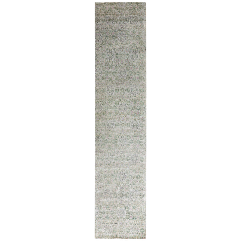 Blue Alchemy Transitional Silk Runner - 2'8" x 12'11"