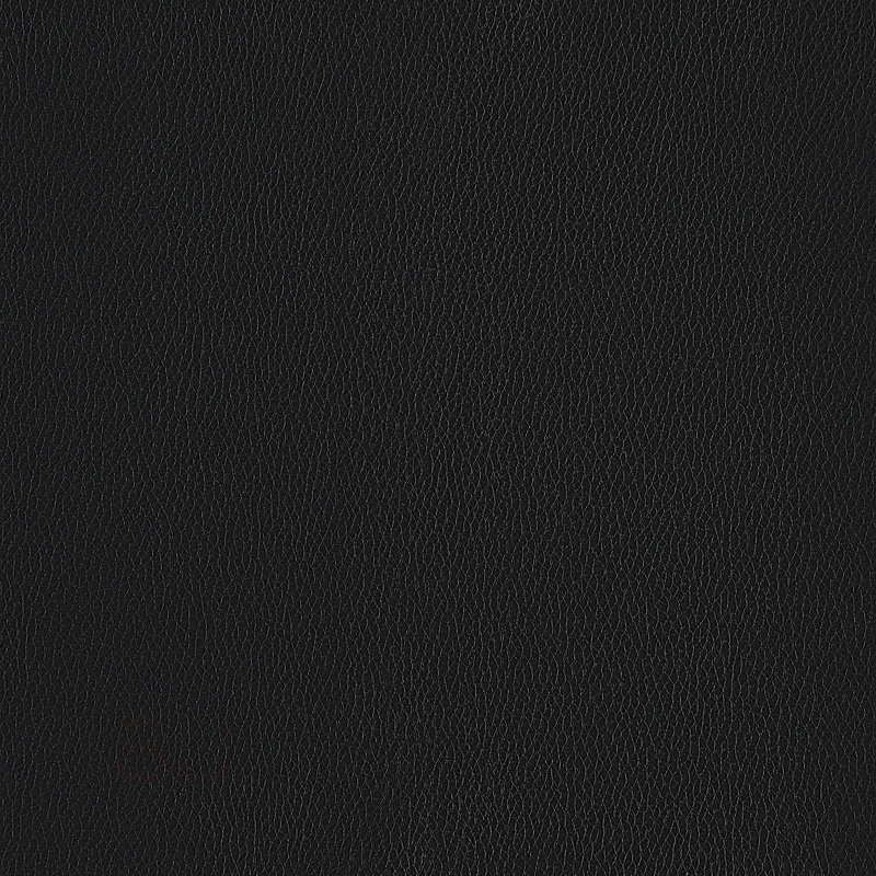 Repose-pieds en cuir véritable Global United, Noir