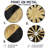 Black & Gold Deco Sunburst - Abstract Round Metal Wall Decor-1089504648
