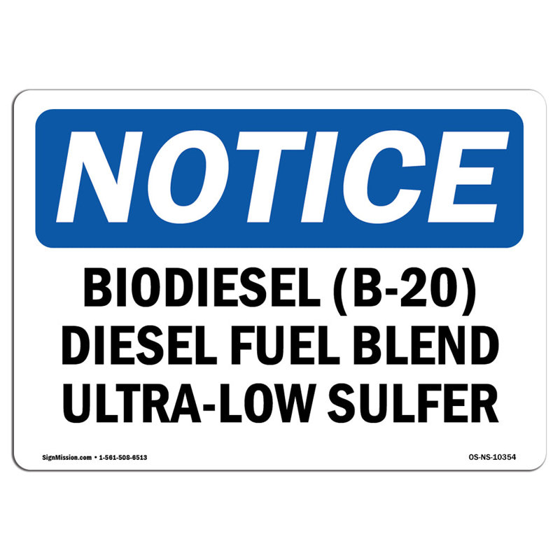 Panneau de mélange de carburant diésel (B-20)