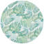 Tapis intérieur / extérieur à motif floral vert / bleu sarcelle Ivanna-1499319481