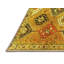 Tapis marocain en polyester / chenille tissé à la machine en ambre / beige / noir-1532747596