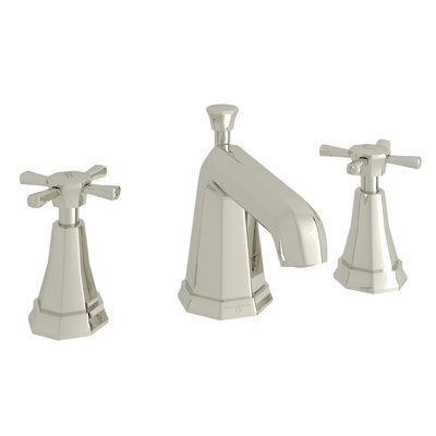 Deco Widespread Bathroom Faucet with Drain Assembly