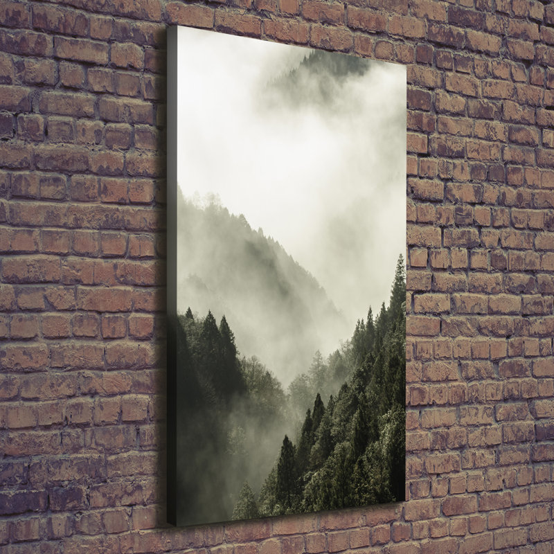 Fog Over The Forest - Wrapped Canvas Print