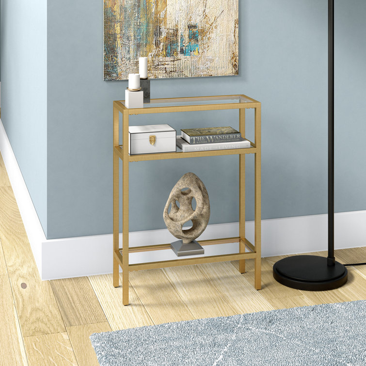 Ceno Glass Top Console Table