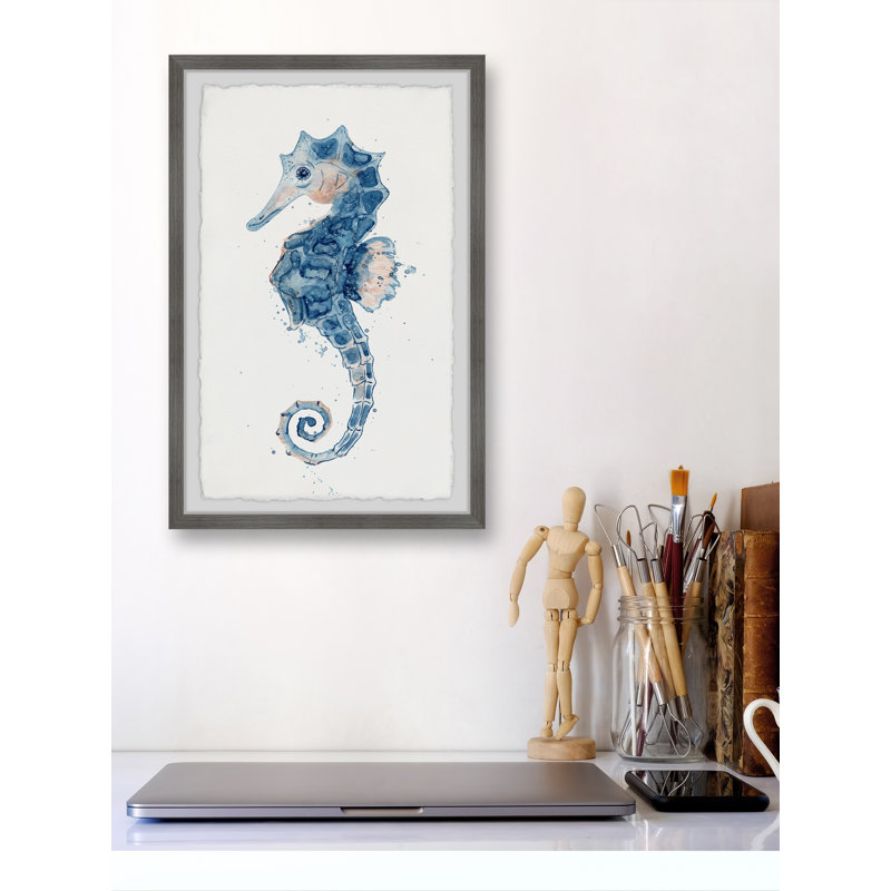 «The Little Seahorse», reproduction encadrée, H 24 po x l 16 po x P 1,5 po