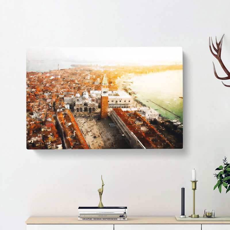 The City Of Venice In Italy - Wrapped Canvas Print, 60cm H x 91cm W x 3cm D