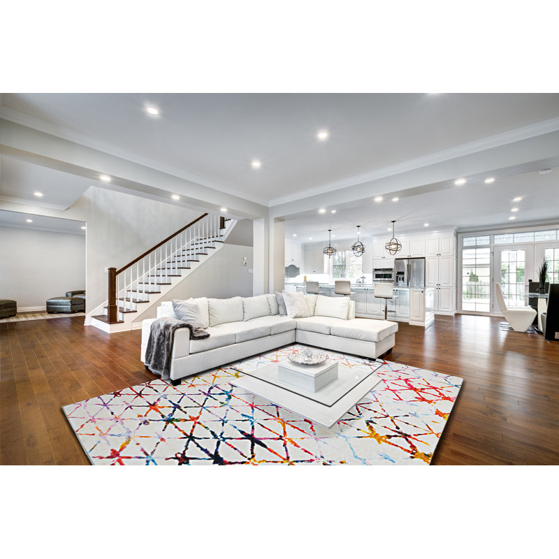 Tapis touffeté à la main Antaniyah, Rectangle 8 pi x 10 pi
