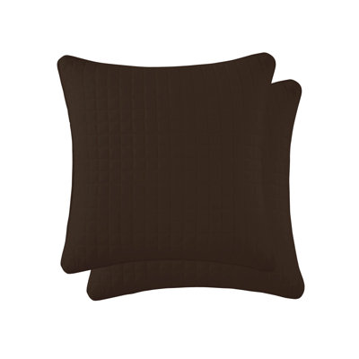 Vilano Springs 2-Piece Microfiber Embroidered Quilted Sham Covers