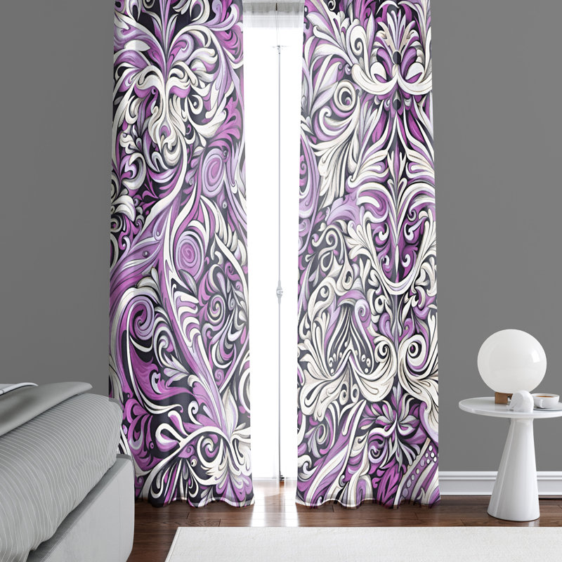 Paire de rideaux semi-transparents Blondene, L 40 po x L 82 po