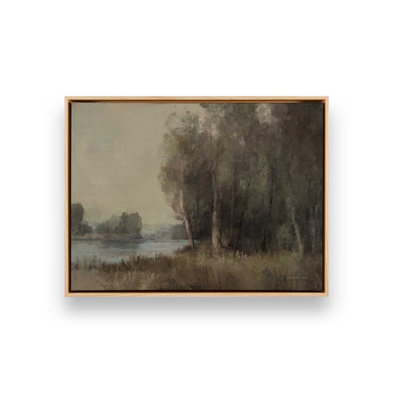 «Moody Landscape» par Danhui Nai, reproduction d'art, L 16 po x H 12 po, Tanné, Toile avec cadre