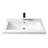 AGUA CANADA Leo 19'' Gloss White Polymarble Rectangular Bathroom Sink with Overflow