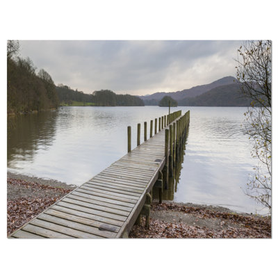 " Wooden Jetty On Lake District "