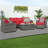 Wicker 5 - Person Patio Conversation Set with Cushions-97015862-97015863