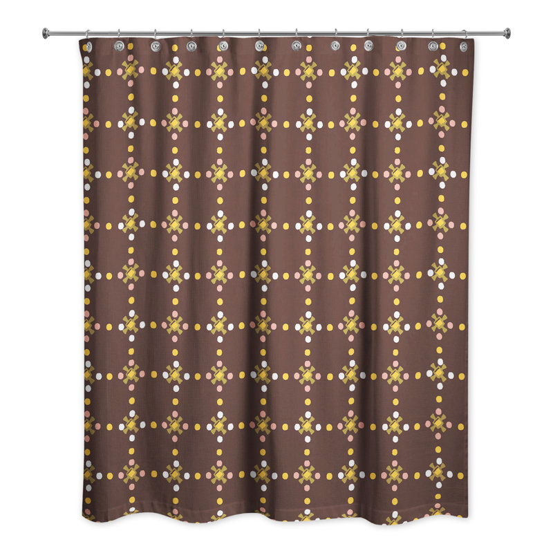 Rideau de douche simple Hamman, Brun