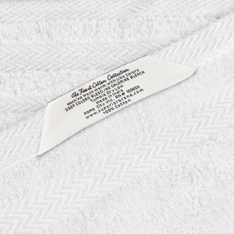 Serviette / gant de toilette Gracieuse, Blanc