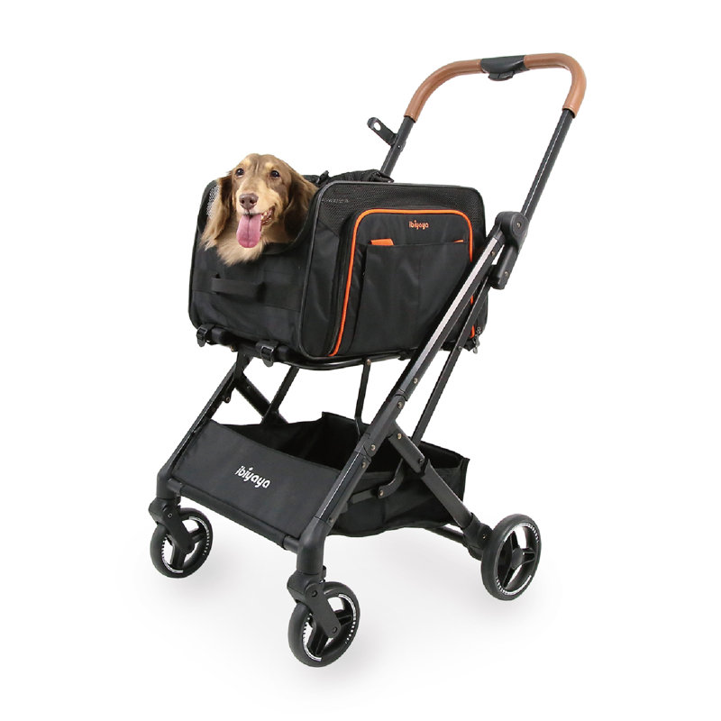 JetPaw Gray Expandable 3-in-1 Pet Carrier Stroller Backpack