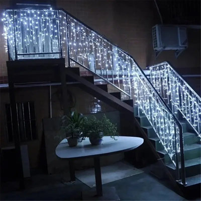 500cm Solar Powered 200 - Bulb Cord String Light