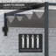 Bryceton 2.97m x 2.11m Steel Pergola