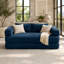 Canapé modulaire 75,2 po, siège convertible à siège profond avec revêtement texturé bleu marine, canapé moderne pour le salon-133572795