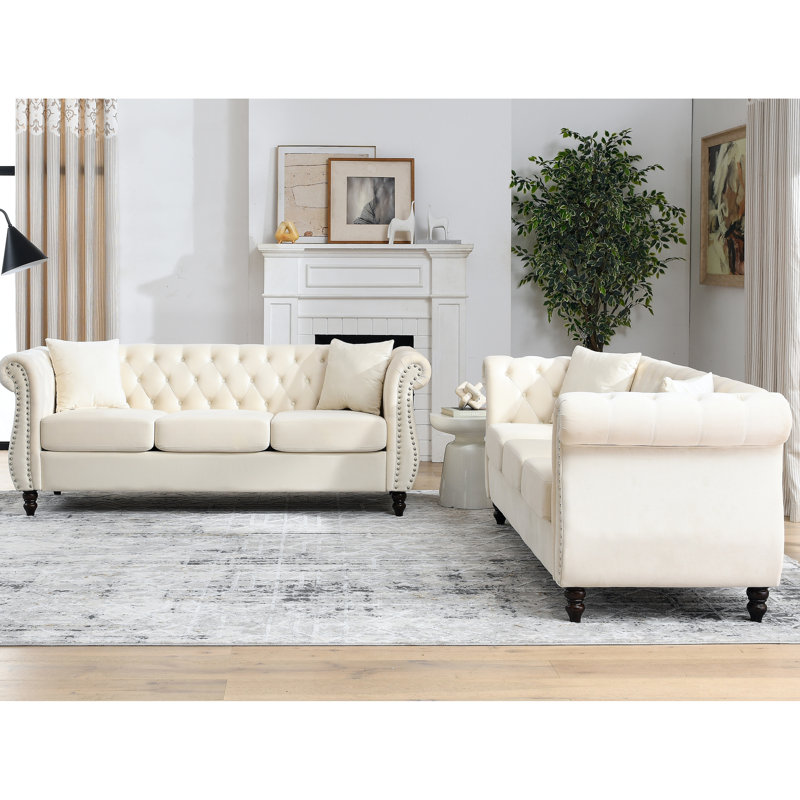 Velours beige 3 + - Tissu classique respirant 3 + 3