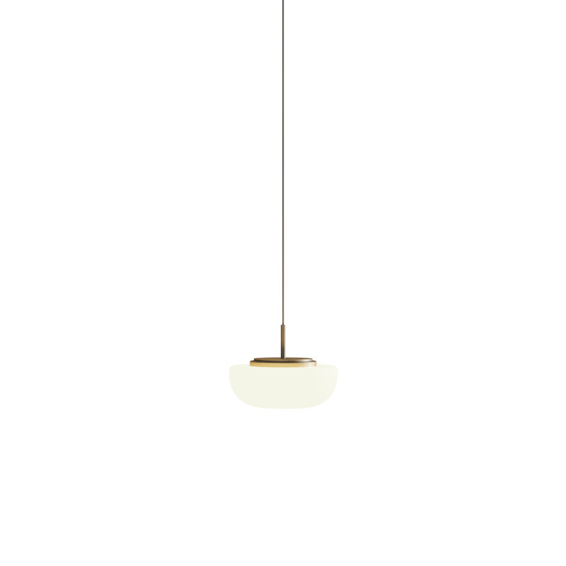 Kiki 1 - Light Single Geometric Pendant, Satin Golden Nickel