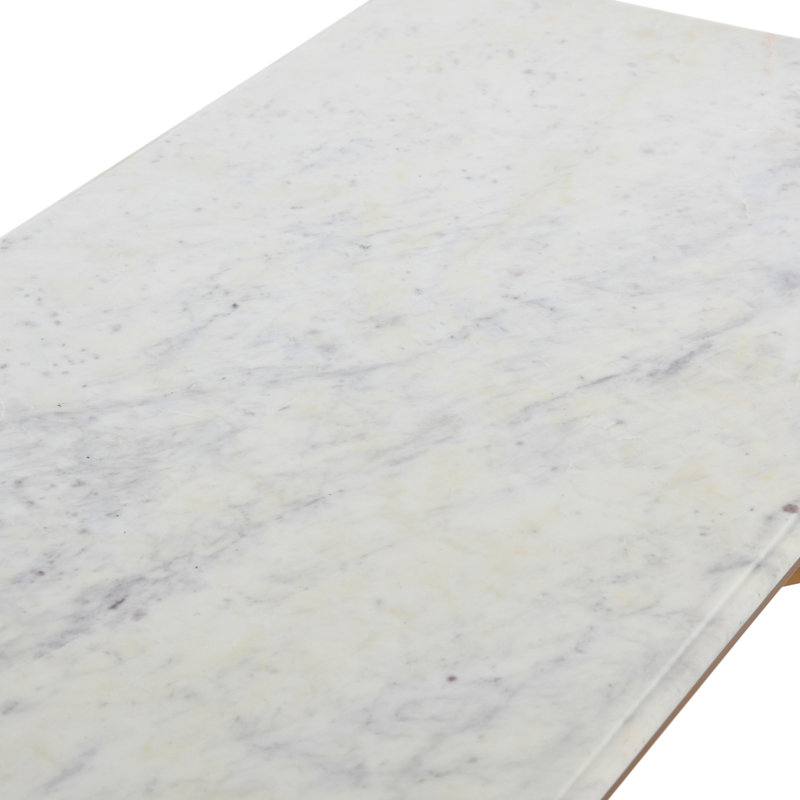 Deverell Marble Top Coffee Table, Gold 