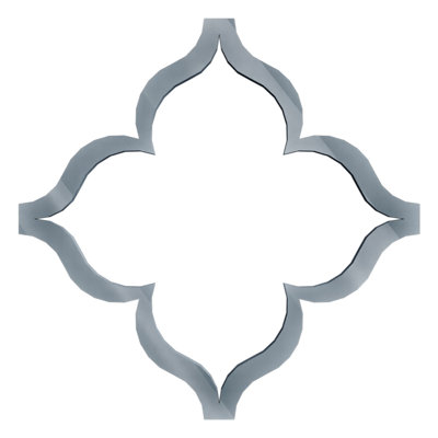 Petits panneaux muraux décoratifs en acrylique May, petit, l 11 3/8 po x H 11 3/8 po x T 1/8 po, gris foncé