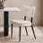 Upholstered 18.5" Seat Height Bouclé Curved Back Accent Chair-199199684