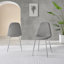 Tierra Modern Chrome Metal & Glass Round Dining Table Set with 2 Luxury Faux Leather Chairs-86714750