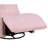 Georgena 31" Pink Corduroy Swivel Glider Recliner