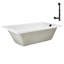 Baignoire de trempage en acrylique 66 po. X 34 po. Drain inclus-97545249