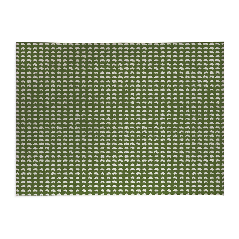 Tapis de cuisine à profil bas Gio, Rectangulaire 3 pi x 5 pi, Vert olive