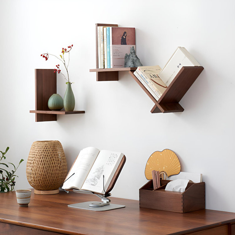 Solid Wood Floating Wall Shelf