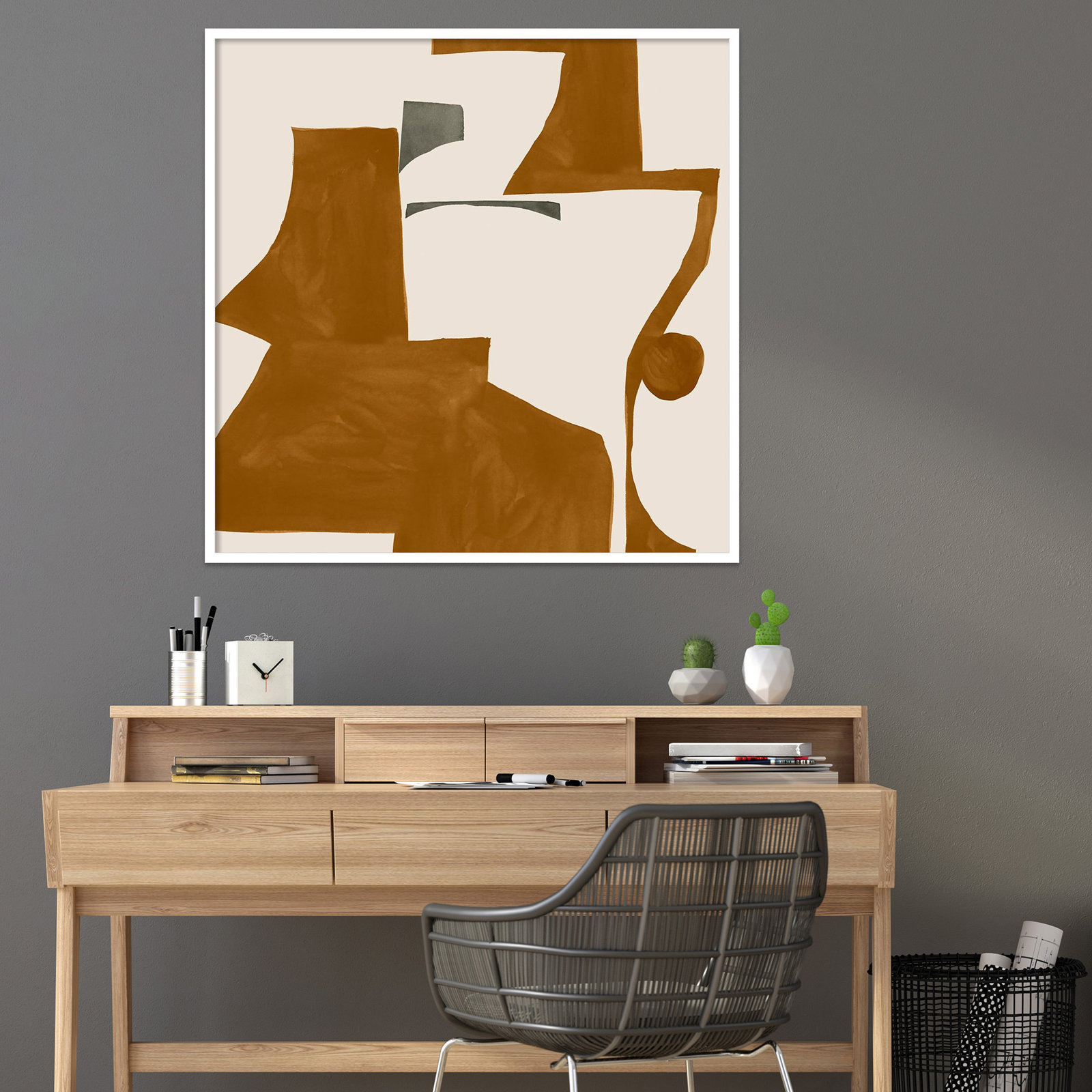 Forecast by Sozi, White, 41" H x 41" W x 1" D