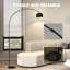 167cm Painted Arched Floor Lamp-679664559