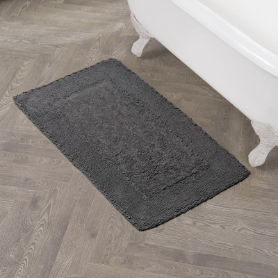 Laura Ashley Ruffle 100% Cotton Bath Rugs