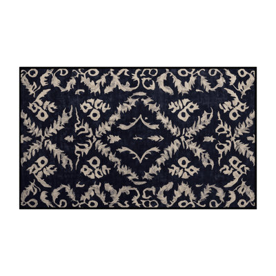 Tapis gris lavable à la machine
