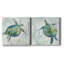 «Seaglass Turtle I», ensemble de 2 reproductions sur toiles tendues-1583522270