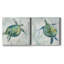 «Seaglass Turtle I», ensemble de 2 reproductions sur toiles tendues-1583522271