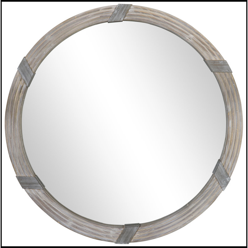 Miroir mural en bois 30,75 po