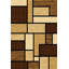 Tapis abstrait brun / beige Mccampbell-28997924