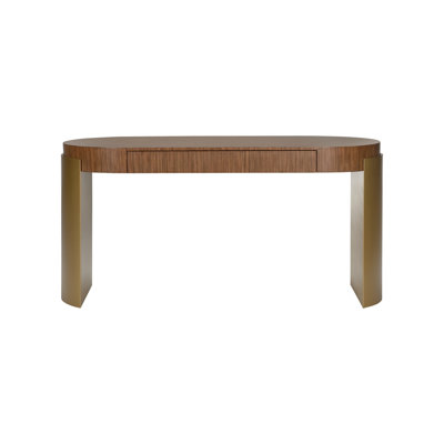 Zebrano Brass Writing Desk