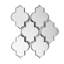 Reflections 4 in. x 5.5 in. Glass Mirror Small Lantern Arabesque Mosaic Decorative Kitchen & Bathroom Wall Tile-36935671