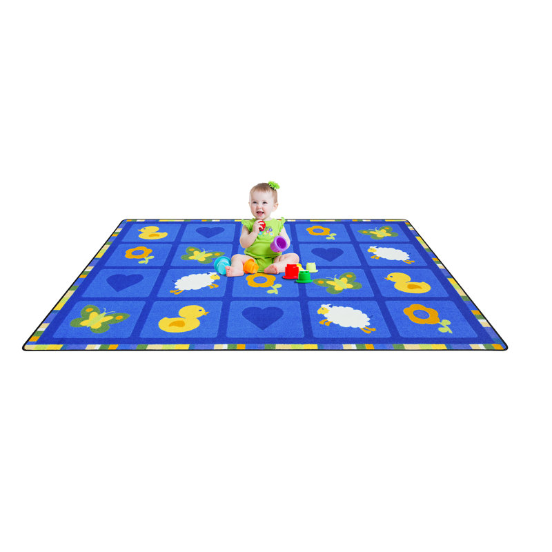 Kid Essentials Spring Things Area Rug, Rectangle 5'4" x 7'8"