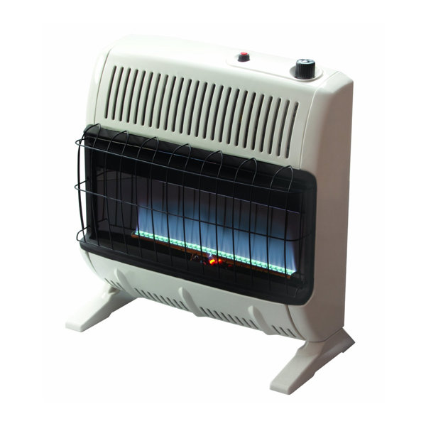  UTY 30,000 BTU Natural Gas / Propane Wall Heater for Indoor Use  - Dual Fuel, with Fan Blower, white, 28 x 11 x 24 : Home & Kitchen